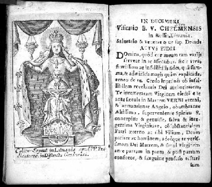     (.   ).     Methodus peregrinationis menstruae Marianae ad imagines Deiparae Virginis per ditiones regni Poloniae et M. Ducatus Lituaniae  Vilnae: Typis Academicis, [1684].